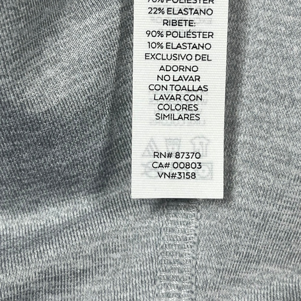 Alo Yoga Goddess Leggings Women Large Grey White Striped Ribbed High Waist - Picture 14 of 14